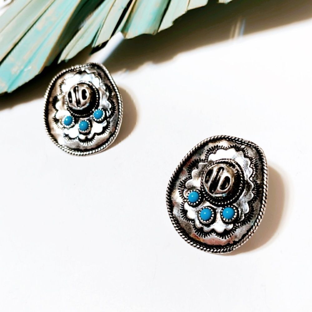 Boho statement earrings #891